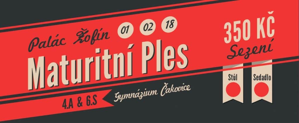 Vstupenka na maturitní ples